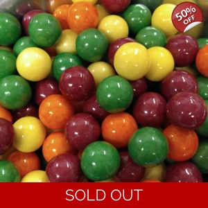 Rain-Blo Gum Balls - Zed Candy Assorted Fruit Flavour Bubblegum